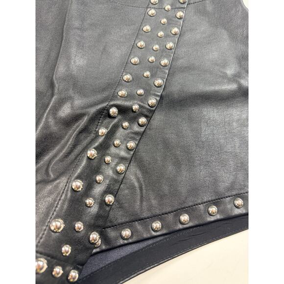 Free People from Revolve Women’s Faux Leather Skort with Studs – Size 6 - Picture 6 of 8